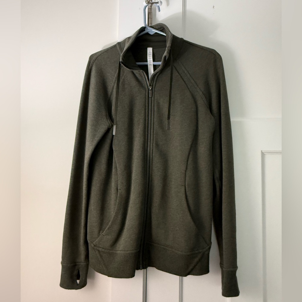 Lululemon Athletica Dark Green (forest green) zip up